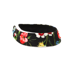 Кокошник с цветочным принтом и декором