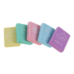 Ластик "Pastel mix" 3*2,2*0,7см, в пленке, 5 цветов микс