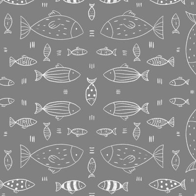 Рыбки сканди (серый фон)