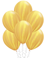 Шар с рисунком Желтый Супер агат