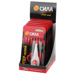 Супер-клей СИЛА SSBL1-6 6 г туба пластик | Сила