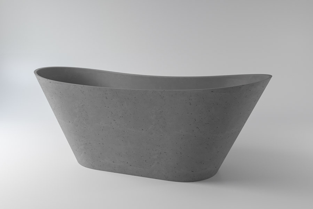 Ванна AFINA Nano Concrete 161x66