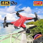 Квадрокоптер дрон на р/у с двойной 4K Ultra HD камерой WiFi, GPS, Fpv "Folding / Phantom A18"