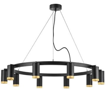 Люстра подвесная 10*GU10 LR02037040 черный/золото Rullo Lightstar