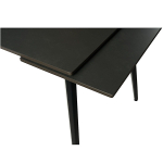 Стол керамический LA ALTA DENVER BASALT MATT 120, каркас черный