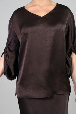 Блузка женская 4185ВП, Шоколадный #110Шок094185ВП
