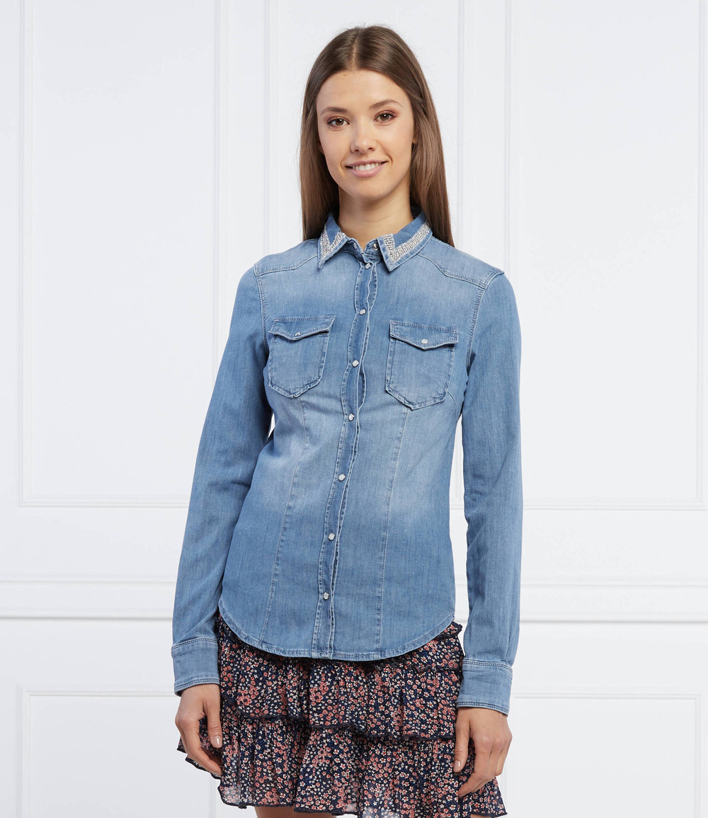 рубашка Liu Jo - голубой(UA2048 D4051)