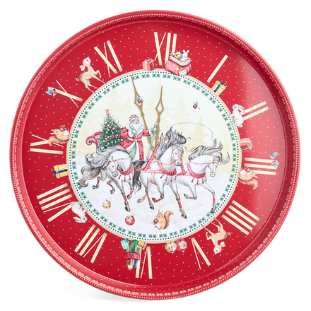 ПОДНОС СЕРВИРОВОЧНЫЙ AGNESS "CHRISTMAS COLLECTION " 33*2,1 СМ