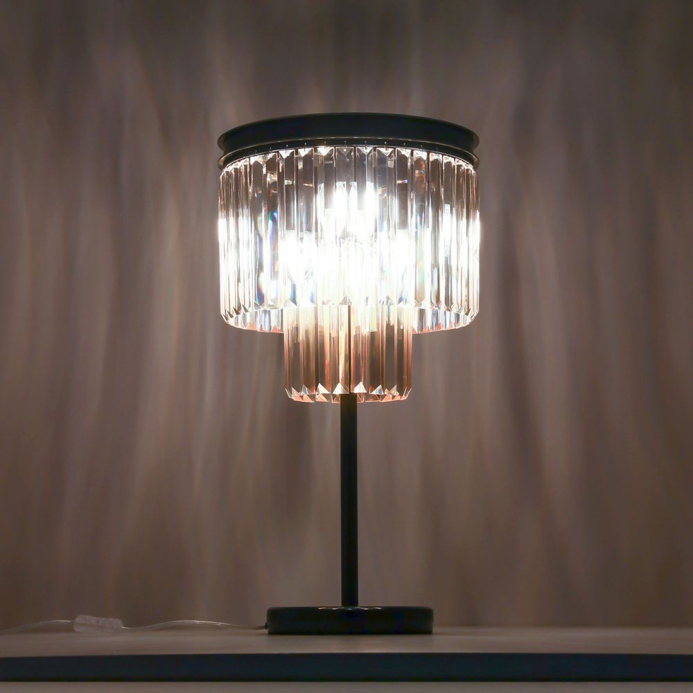 Citilux Мартин CL332862 Настольная лампа хрустальная Шампань