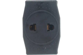 Сетевой 3-местный компактный разветвитель STEKKER без заземления, ADP10-16-20, черный 39295