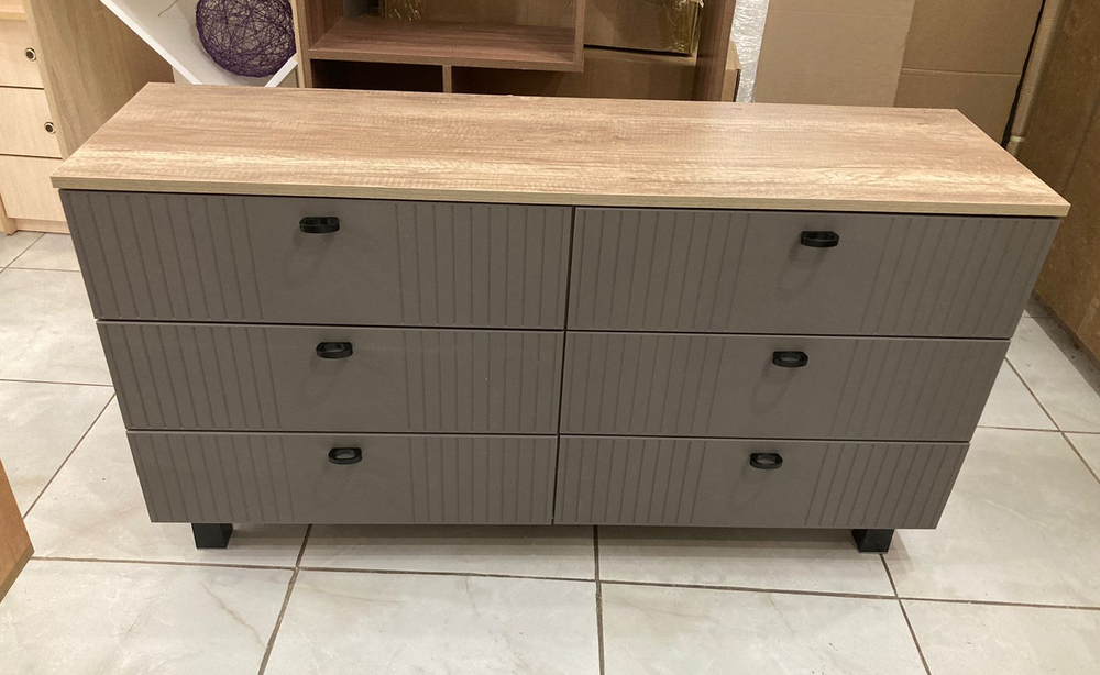 Комод Олива КМ-04 Муссон софт (серый) MF14