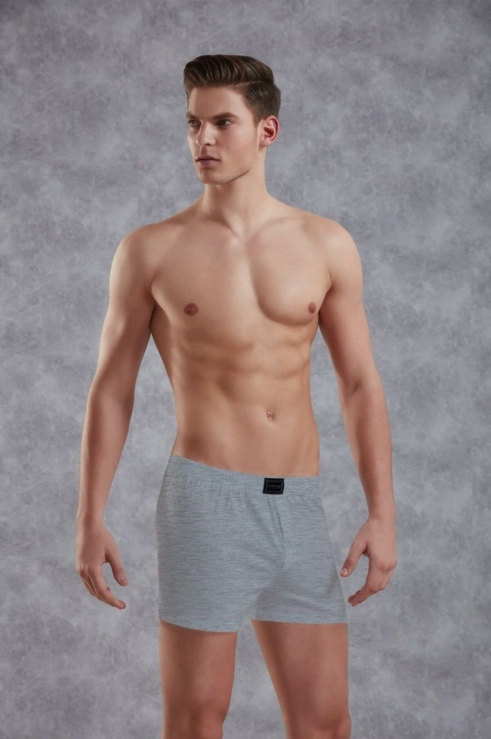 Хлопковые трусы-боксеры свободного покроя Doreanse Cotton Basic (Размер: M) (Цвет: темно-синий)