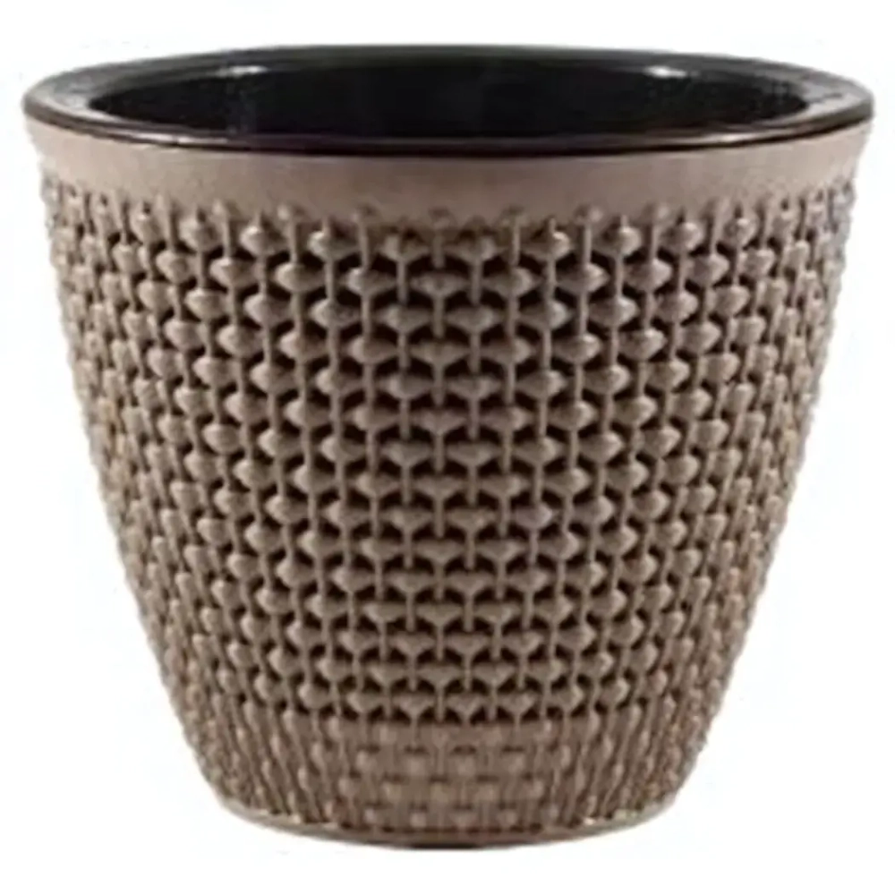 Кашпо для цветов пластиковое 1,6л d-16 см «Ротанг» Мокачино