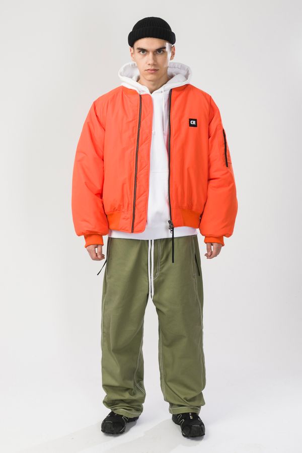 Бомбер Зимний Bomber Wide Оранжевая - фото 3