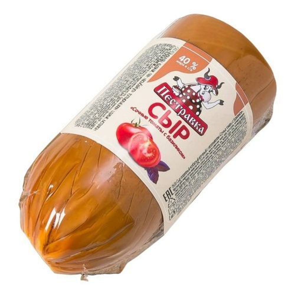 Сыр колбасный Пестравка 1кг томаты/базилик