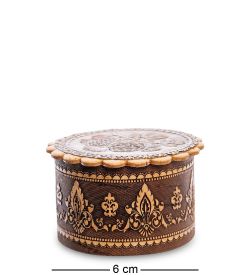 Народные промыслы BST-113/ 3 Шкатулка «Шишки» мал. (береста)