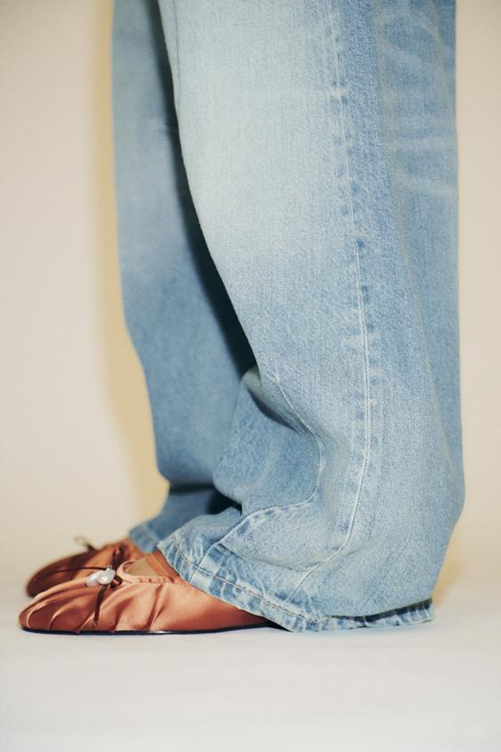 ZARA АТЛАСНЫЕ ТУФЛИ-МЮЛИ, ЧЕРЕПИЧНО-КОРИЧНЕВЫЙ