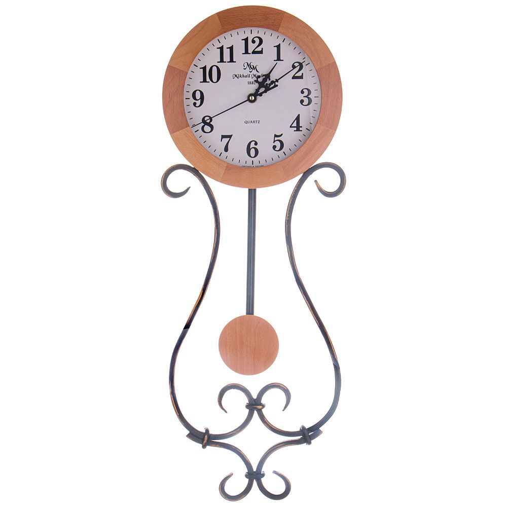 ЧАСЫ НАСТЕННЫЕ КВАРЦЕВЫЕ МИХАИЛЪ МОСКВИНЪ "ARFA" ДИАМЕТР КОРПУСА 24 СМ, 68*25,3 СМ