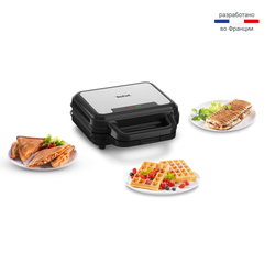 Электрическая вафельница 3в1 Tefal UltraCompact SW383D10
