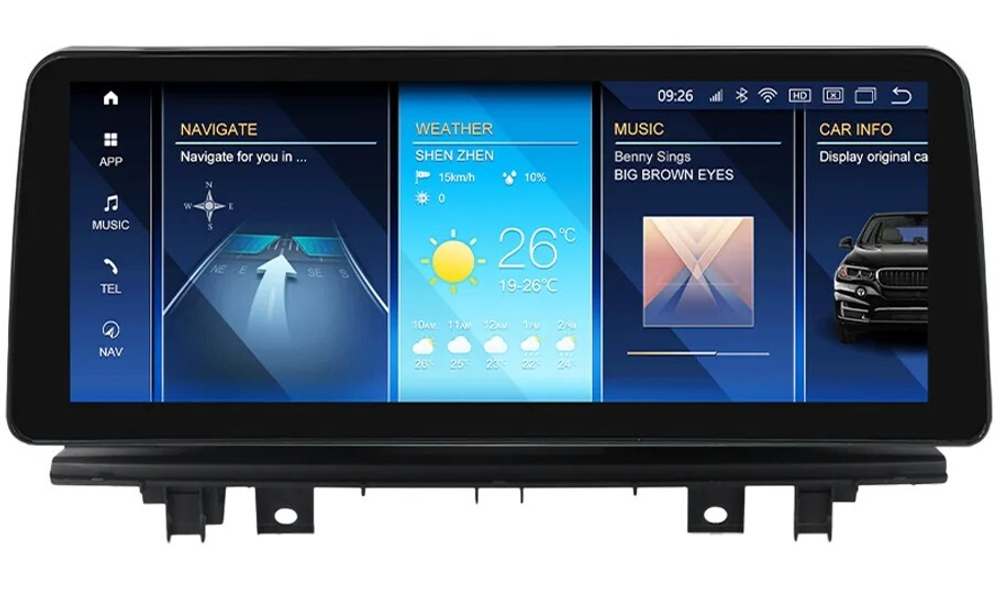 Магнитола BMW X1 (F48) 2015-2017 NBT - Carmedia MKD монитор 12.3", Android 11, 6Гб+128Гб, CarPlay, 4G SIM-слот