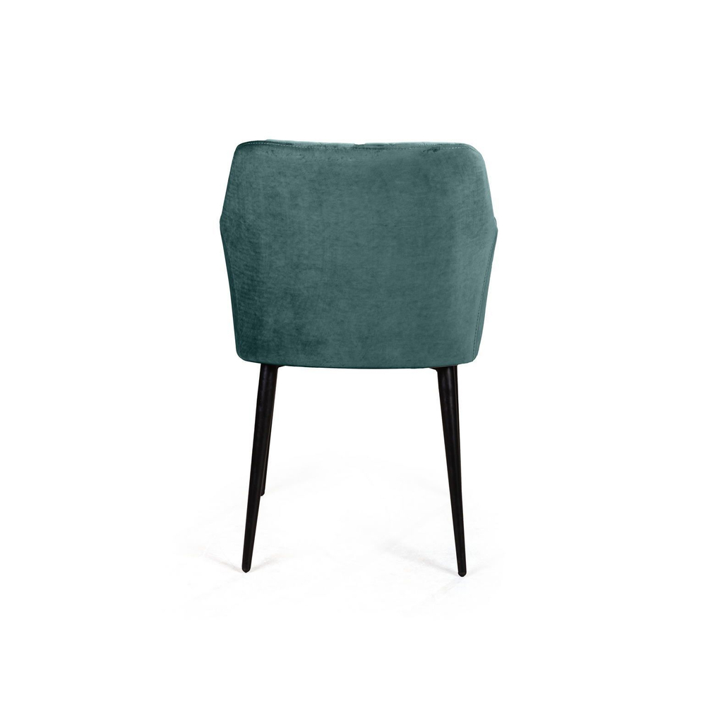 Стул с подлокотниками Robert, бархат зелёный 19