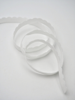 Резинка отделочная белая 12 мм с учетом фестона