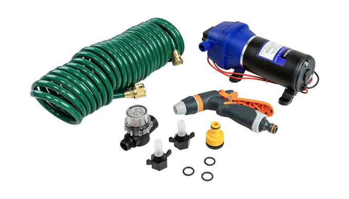 Комплект помывочный Marine Rocket, 12 В, 17 л/мин, 40 PSI (2.8 бар)