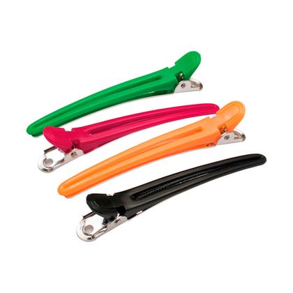 Dewal Зажим для волос CL2403, 8 см, 12 шт/уп