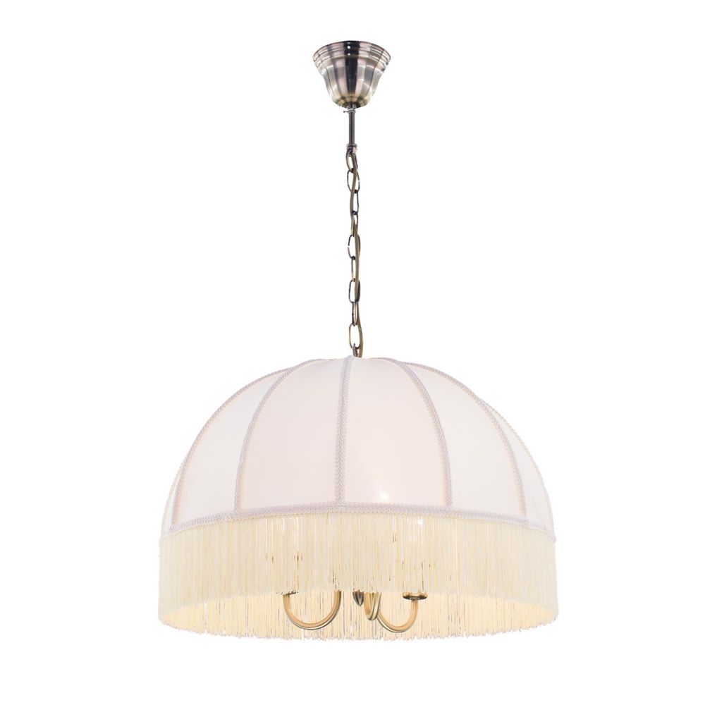 Citilux Базель CL407131 Люстра подвесная с бежевым абажуром