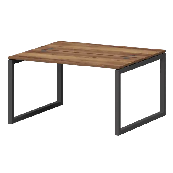 Бенч двойной на металлокаркасе СМС2-О-16К.120.Пр50  1600x1236x750 Смарт