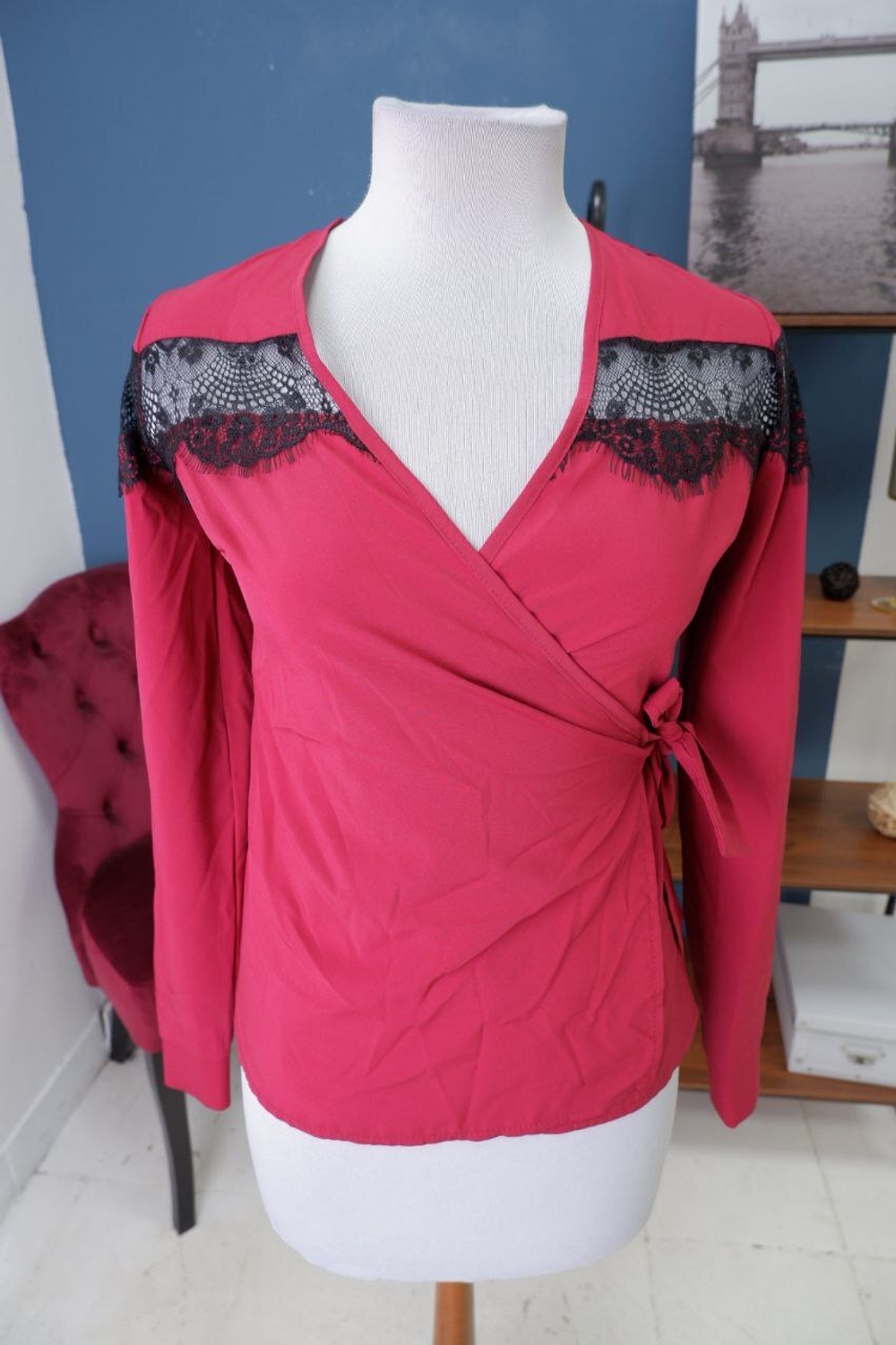 Блузка Denin яркая 42 размер