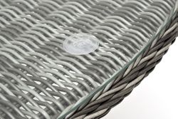 "Эспрессо" плетеный круглый стол, диаметр 150 см, цвет графит