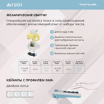 Игровая клавиатура A4Tech Fstyler FS300 механическая бело-синяя RGB USB