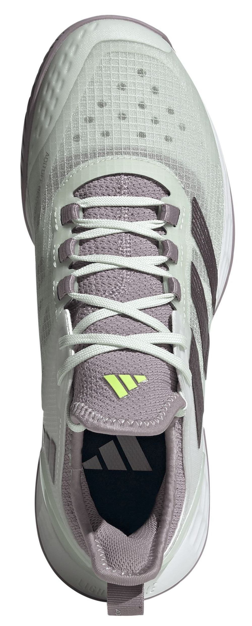 Женские Кроссовки теннисные Adidas Adizero Ubersonic 4.1 - cloud white/aurora met. S24/crystal jade S2