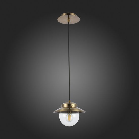 SLE110103-01 Светильник подвесной Античная бронза/Прозрачный E14 1*40W GARONNI