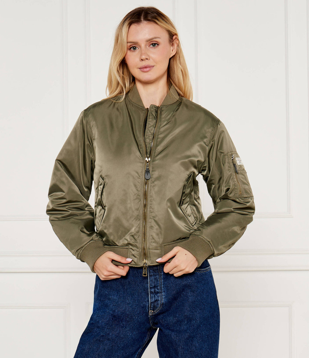 Куртка бомбер Guess Jeans - хаки(W4YL01 WG932)