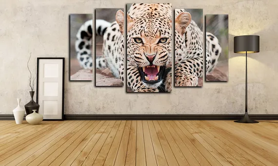 Модульная картина "Леопард"