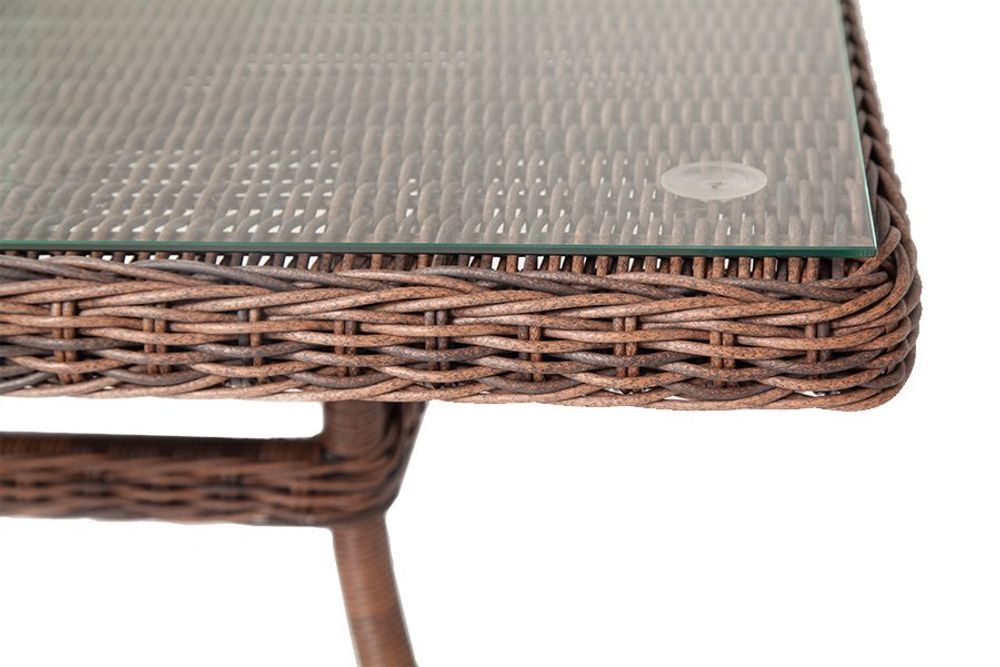 Айриш, стол обеденный коричневый/соломенный/бежевый/графит, искусственный ротанг