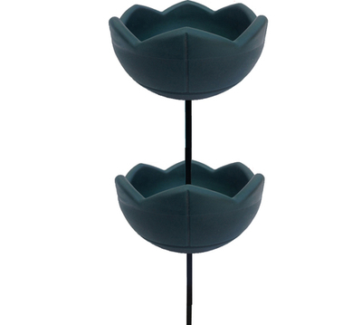 Садовый цветник Гейзер-2 с вазонами 500, цвет зеленый, высота 1250