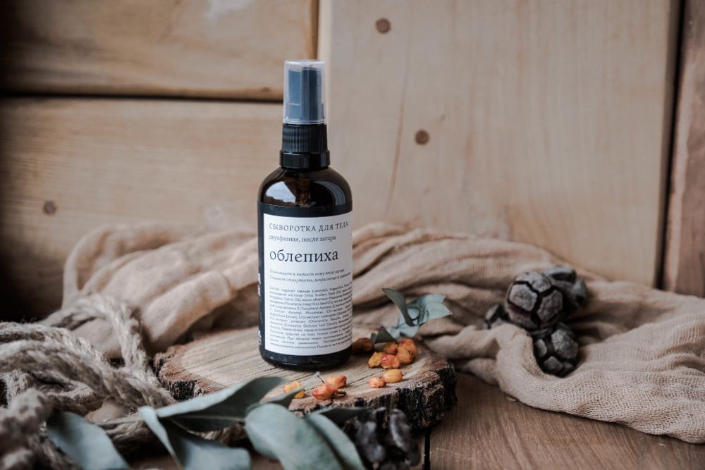 СЫВОРОТКА ДЛЯ ТЕЛА "ОБЛЕПИХА" — ПОСЛЕ ЗАГАРА 100мл (Краснополянская косметика)