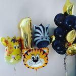 Шар (25"/64 см) Фигура, Голова Жирафа 1 шт.