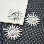 Подвеска солнце, сталь, 25мм, штучно