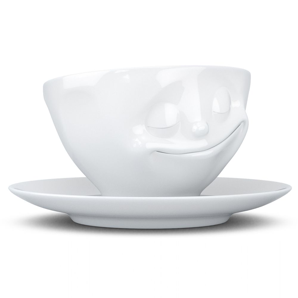 Чайная пара Happy, 200 мл, белая