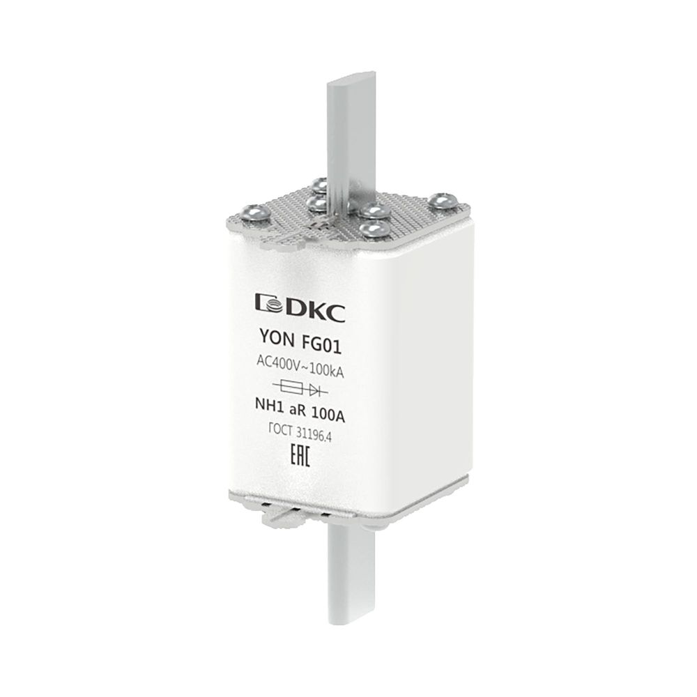 Предохранитель YON ножевого типа FG1 100А 400V характеристика aR