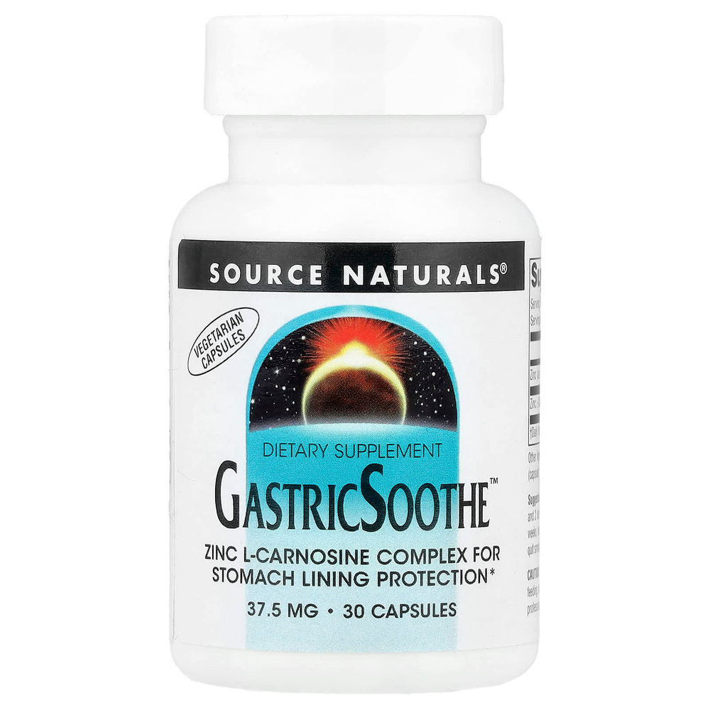 Source Naturals, GastricSoothe, 37,5 мг, 30 капсул