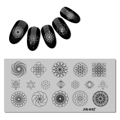 Пластина для стемпинга JR037*