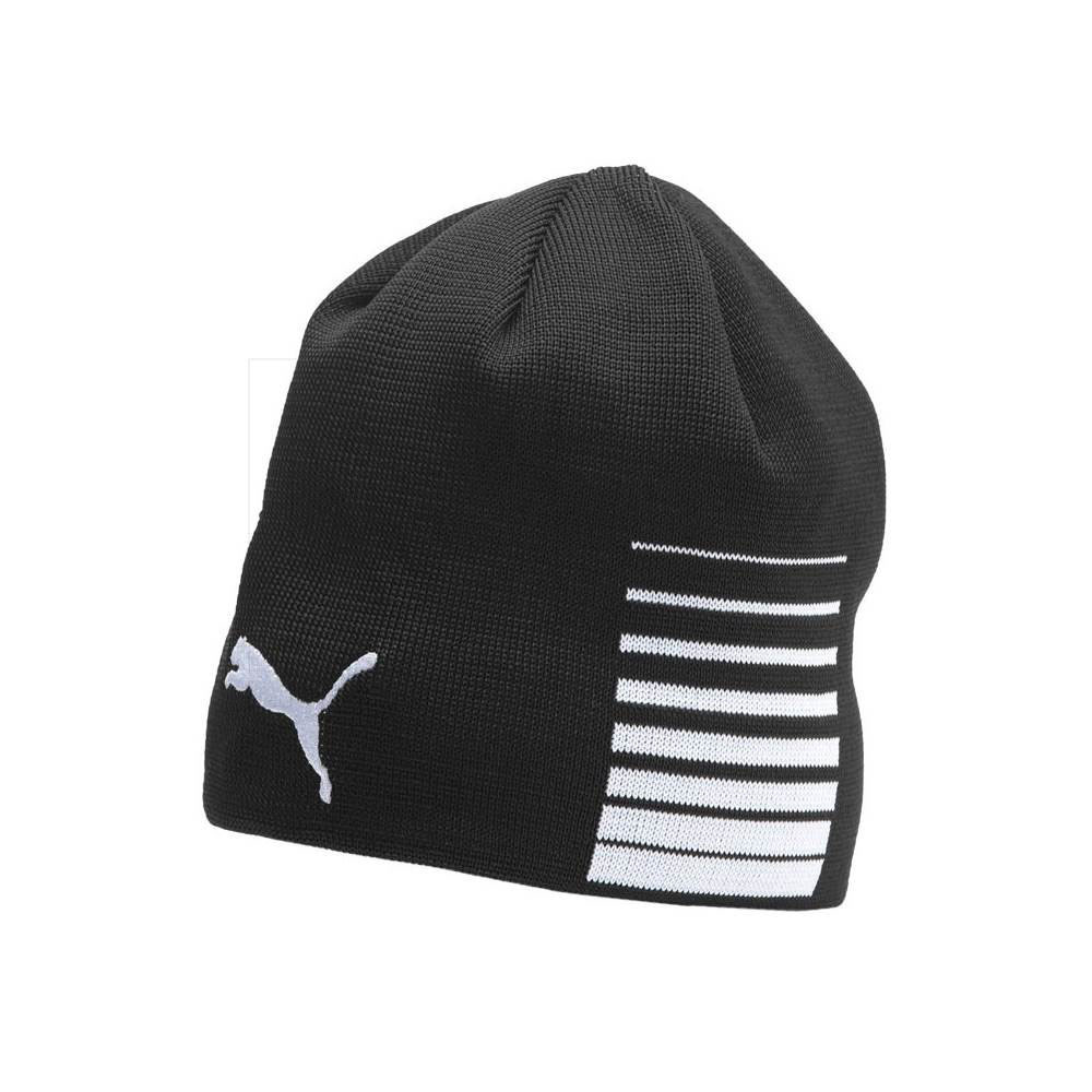 Шапка PUMA LIGA Reversible Beanie, 02235703, черно-белый