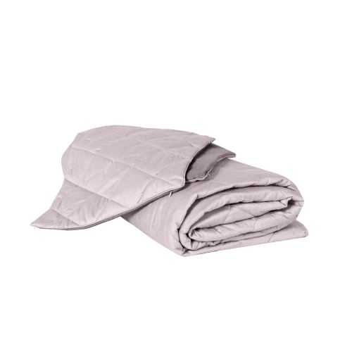 Покрывало + наволочка BuyColor Песок/Роза