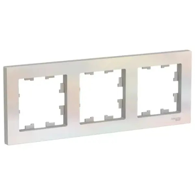 ATLASDESIGN 3-постовая РАМКА, универсальная, ЖЕМЧУГ