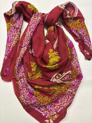 Əli və Nino Kəlağayı tünd qırmızı 150x150 sm